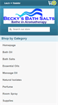 Mobile Screenshot of beckysbathsalts.com