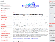 Tablet Screenshot of beckysbathsalts.com